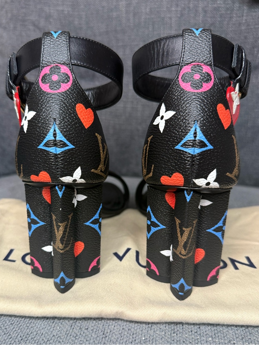 Louis Vuitton monogram multicolor Game On silhouette sandals - Picture 7 of 9